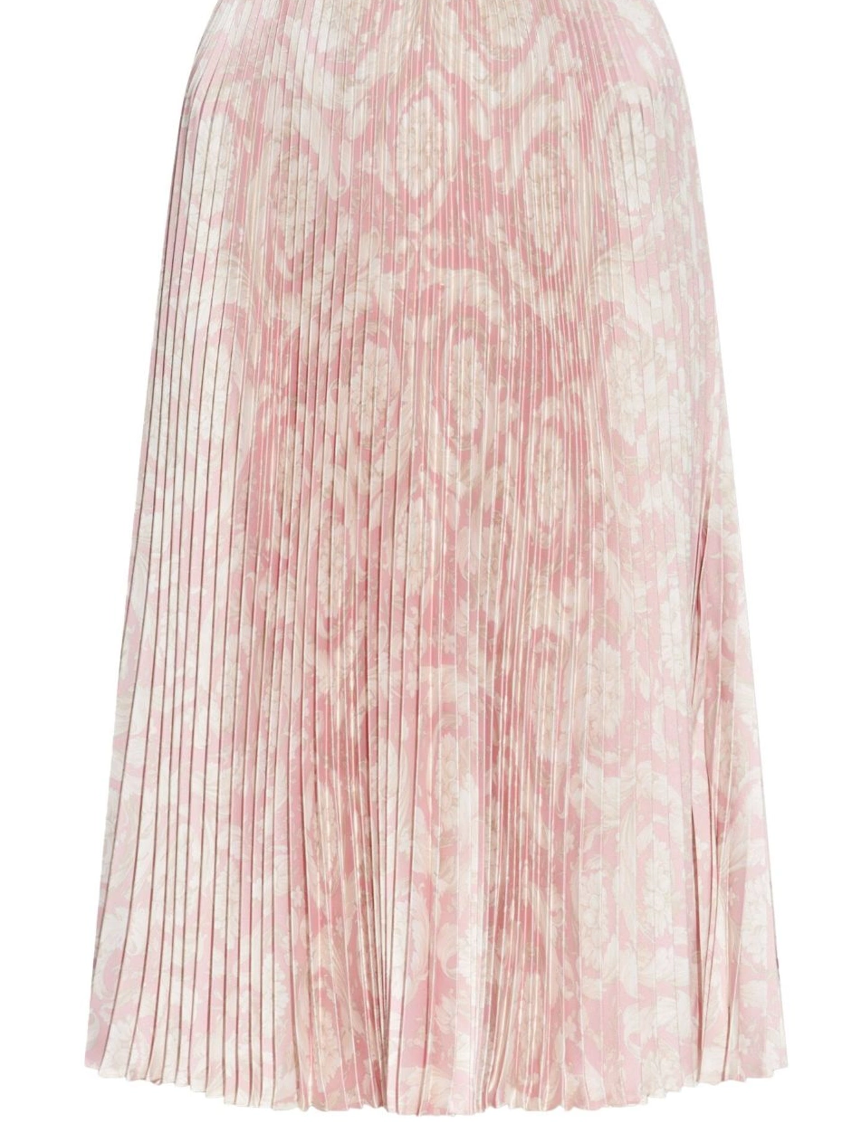 Affordable Versace pleated midi skirt Barocco-print Women 0720